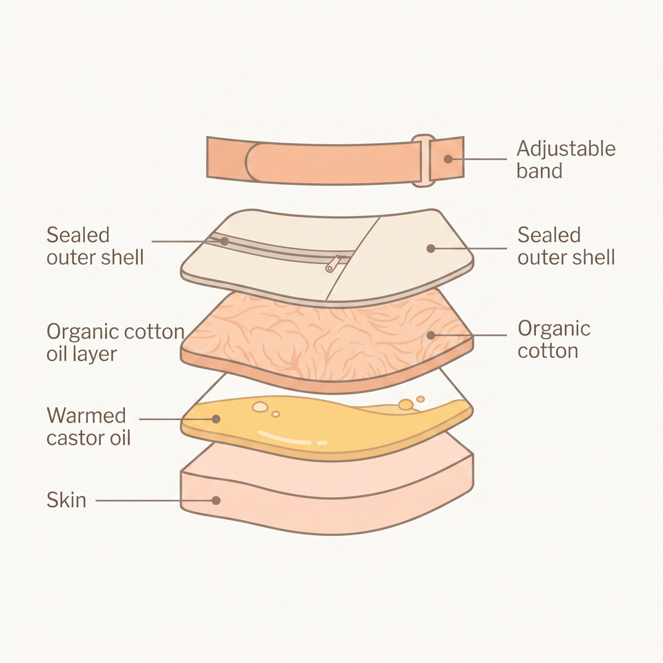 Warm Ricinoleic Compression — the Part a T-Shirt Can't Do